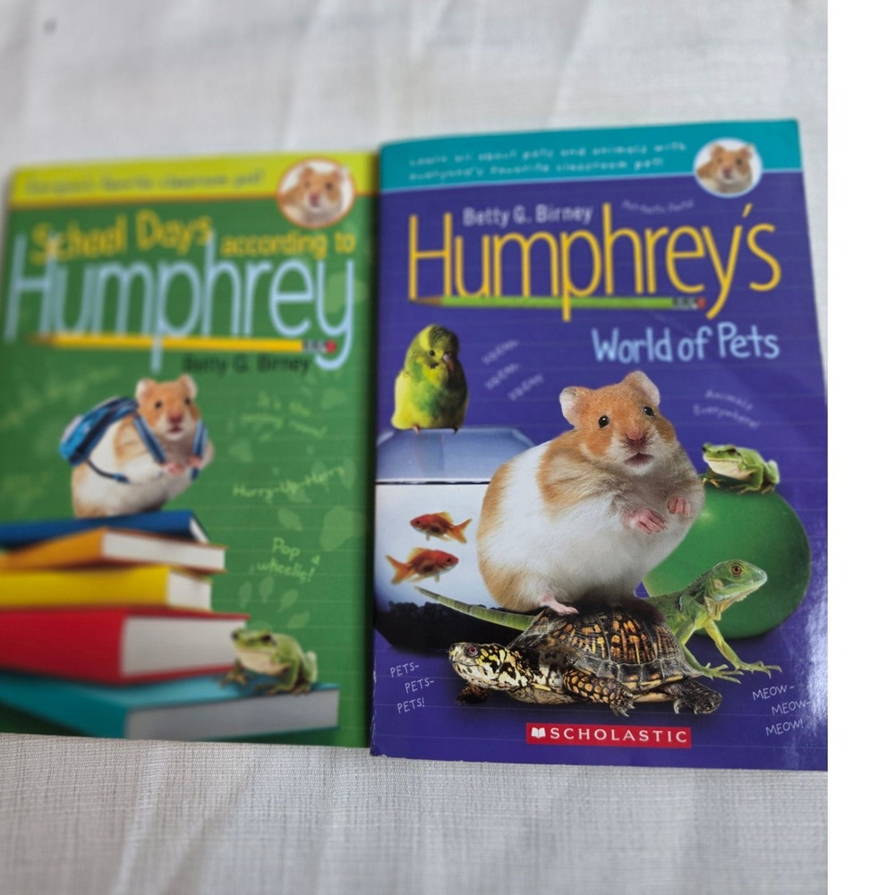 Humphrey Hamster Book Set Betty G Birney School Days & World of Pets Scholastic